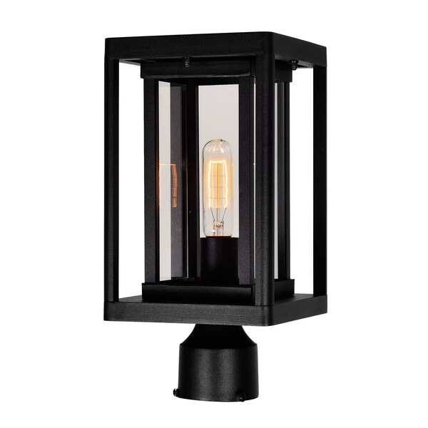 Cwi Lighting Mulvane 1 Light Black Outdoor Lantern Head 0415PT7-1-101 - main